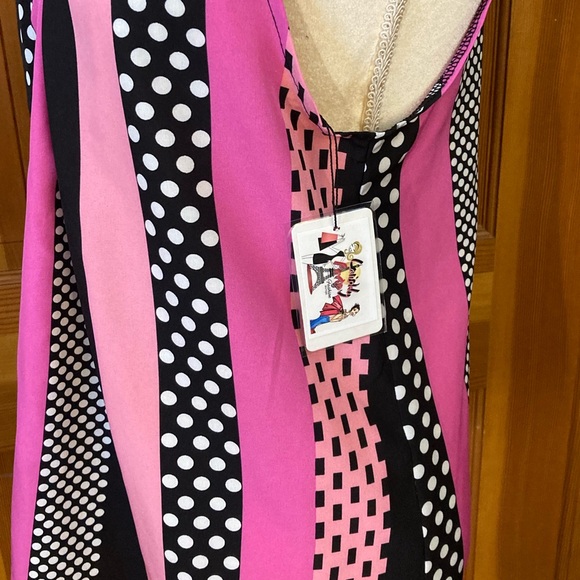 Patchwork Tank Polka Dotted Cami Top - Picture 10 of 14